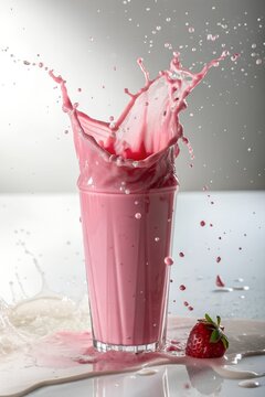 strawberry smoothie splash
