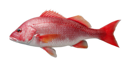 Fototapeta premium Vibrant Red Snapper Fish High-Resolution Stock Photo