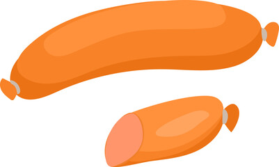 Hand-Drawn Sausage Illustration for Food Menu and BBQ Design