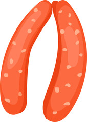 Hand-Drawn Sausage Illustration for Food Menu and BBQ Design