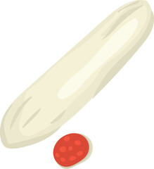 Hand-Drawn Sausage Illustration for Food Menu and BBQ Design