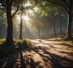 Dappled light and shadow effects; create mood ,  photo enhancer,  high-resolution