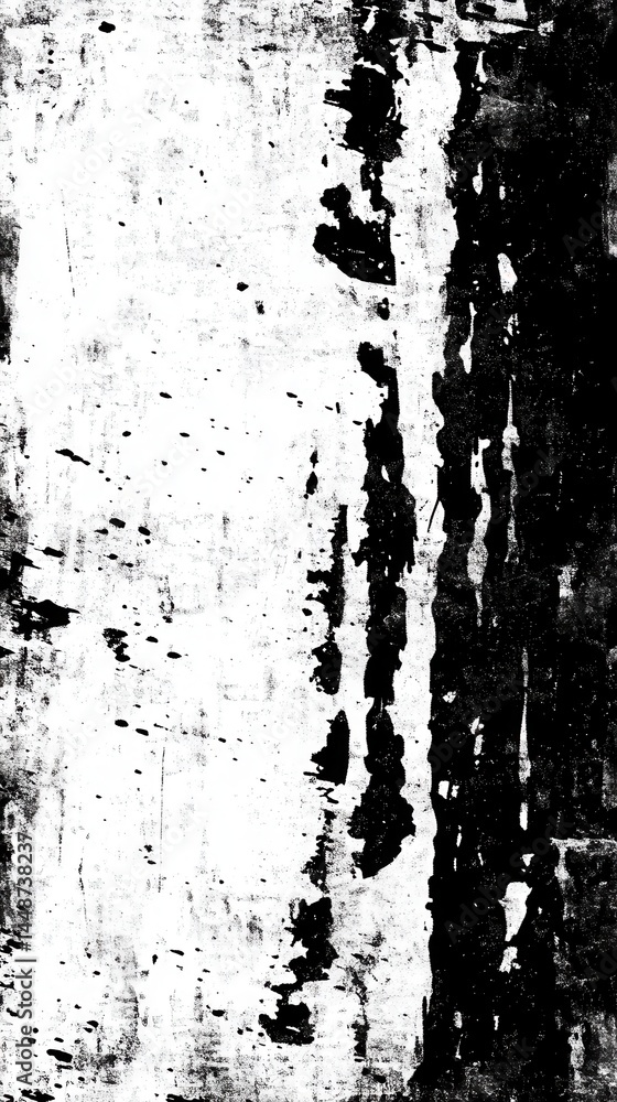 Poster abstract monochrome texture with distressed surface and grunge effect creating a dramatic contrast i