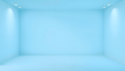 Empty light blue room with gradient light blue background and Light blue abstract effect background. Christmas, valentine's day, new year concept, vector style. with white shades