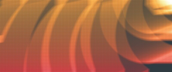 pink and orange abstract wave with motion blur and halftone texture
