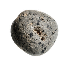 Fototapeta premium Intriguing Gray Stone: A Detailed Natural Rock , isolated on white background PNG
