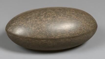 Ancient Stone Artifact Oval Shape Smooth Surface