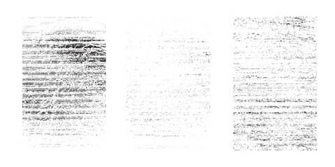 Obraz premium Dirty grainy and scratches. Set of different distressed black grain texture. Distress overlay vector Overlay textures set stamp with grunge effect