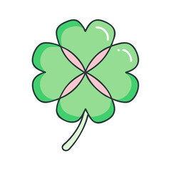 Four leaf clover st patrick's day irish luck shamrock green plant lucky charm spring nature symbol