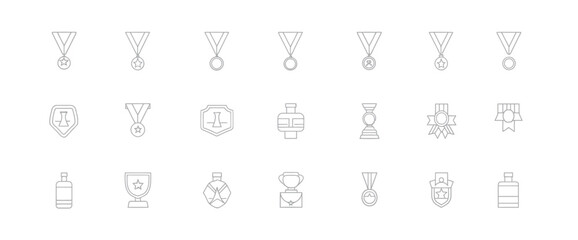 icon sheet, simple shapes, Medal icons