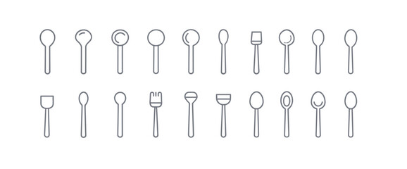 icon sheet, simple shapes, Spoon icons