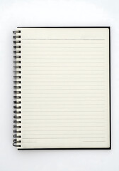 Blank Notebook Page Paper Pad Design Template Mockup