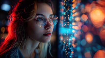 Futuristic digital marketing team exploring buyer personas to optimize SEM campaigns and create compelling content