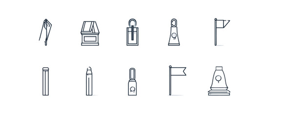 icon sheet, simple shapes, Whistle icons