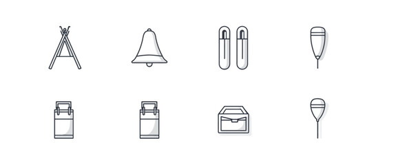 icon sheet, simple shapes, Whistle icons