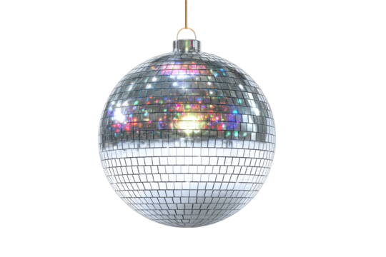 Disco Light Ball Reflecting Colors