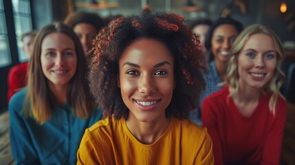 Futuristic digital marketing team exploring buyer personas to optimize SEM campaigns and create compelling content