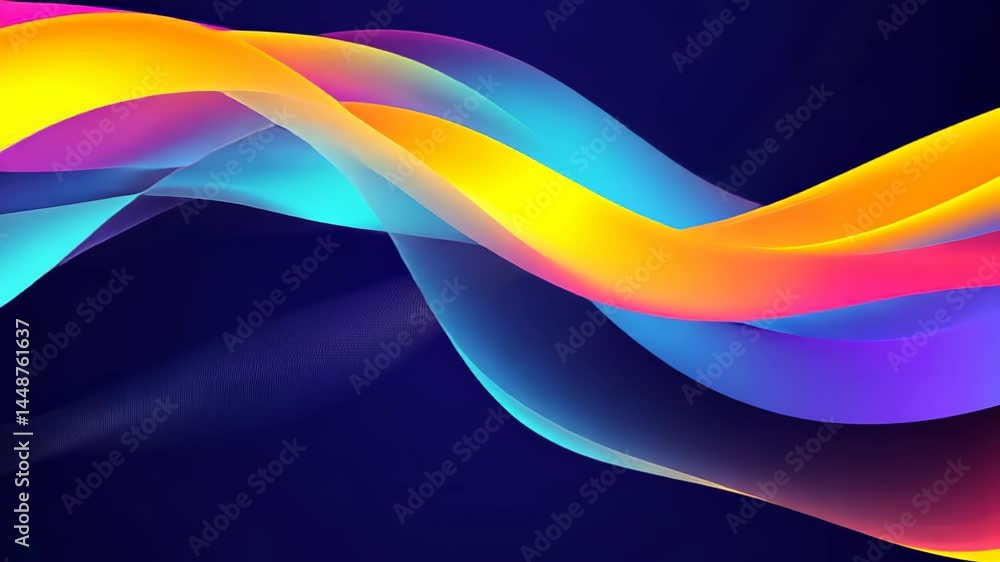 Poster vibrant fluid art swirls in a mesmerizing dance of colors capturing creativity and motion generative