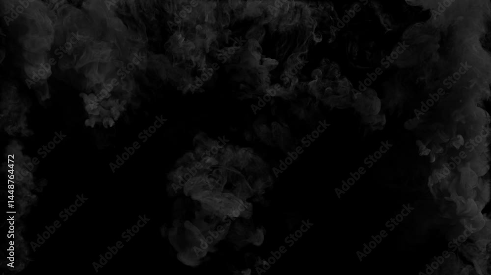 Aufkleber 8 dynamic fire and black smoke transition with alpha channel for video editing. use as a visual effe