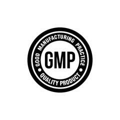 GMP GOOD MANUFACTURING PRACTICE Logo