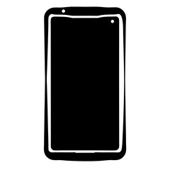 Stylized Smartphone Sketch, Modern Electronic Device with Rounded Corners and Sleek Design