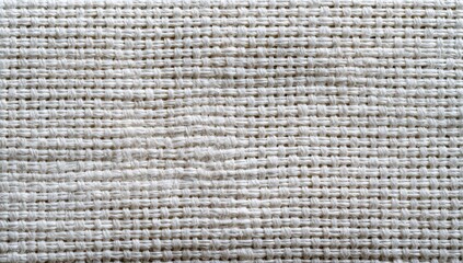 Close-up of a woven beige textile with textured pattern.