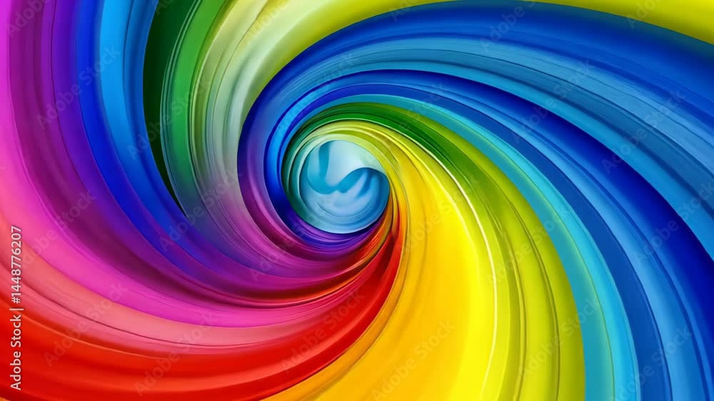 Aufkleber vibrant swirling colors creating a mesmerizing wave of creativity and energy in a stunning artistic 
