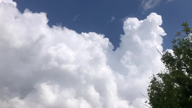 blue sky with clouds