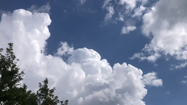 blue sky with clouds