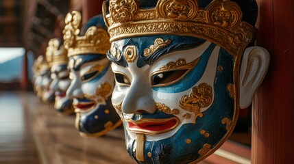 Obraz premium Traditional Chinese theatrical masks
