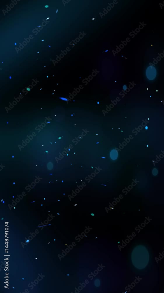 Poster Enjoy an enchanting display of starry lights contrasting against a tranquil night sky, creating a calming atmosphere for viewers