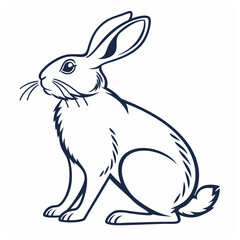 Obraz premium Rabbit silhouette bundle vector design 