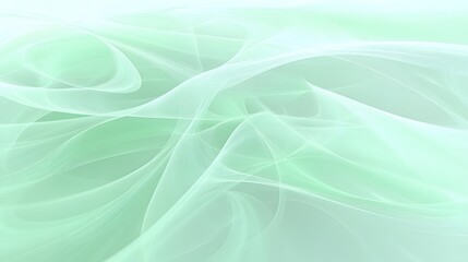 Obraz premium Abstract Mint Green Swirling Lines Background