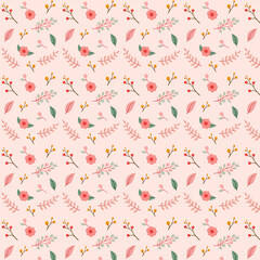seamless floral pattern. seamless pattern with pink flowers