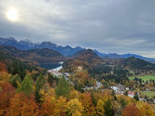 Naklejka premium Fall in the Bavarian Alps