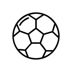 Obraz premium Black and white soccer ball illustration on a simple background 