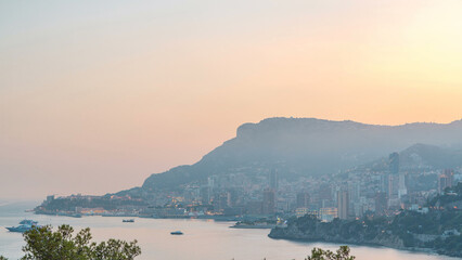 Cityscape Monte Carlo Day Night