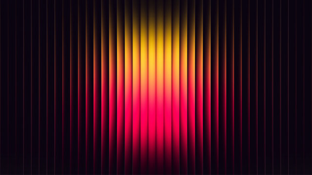 Fototapeta Summer sunset glow with vibrant gradient light with fractal glass effect and illuminated with warm blending glowing tones. Vibrant sunset glowing through geometric structural glass. Vector background