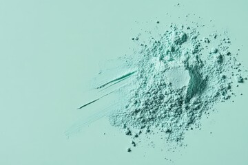 Powder Turquoise Matte Background with Soft Halo Light for Elegant Branding