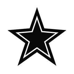 Fototapeta premium silver star on black background
