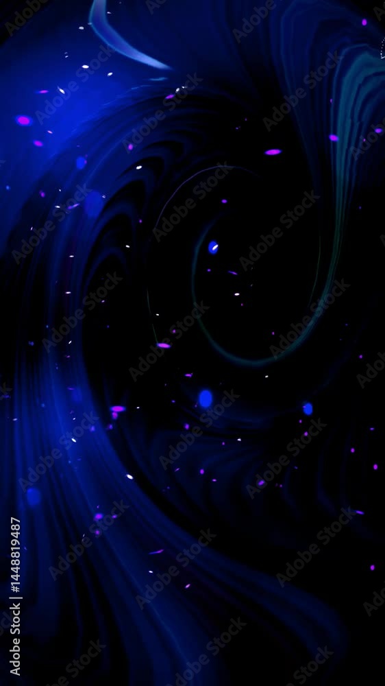 Aufkleber Colorful swirls and patterns appear, capturing attention with their dynamic forms and hypnotic movements in this engaging display, vertical video