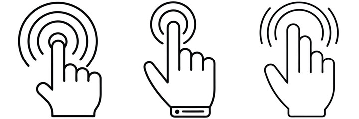 bundle of clicking fingers, finger pointer