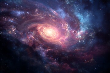Fototapeta premium Abstract Spiral Galaxy Space Design Elements 