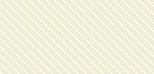 Geometric line art seamless pattern in a golden vibe. Diagonal Cream Fabric Texture.