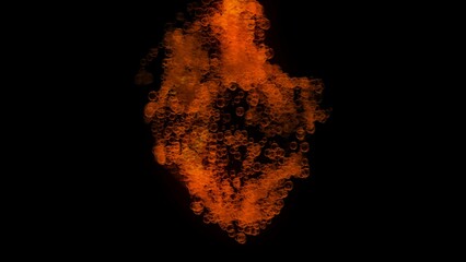 A water bubbles burst dynamic tutorial.