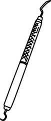Dental Pen Tool Illustration for Clinic