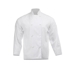 Chef's jacket isolated on white. Part of traditional uniform