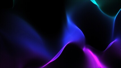 Smoky black backgrounded object made by various color dot particles.