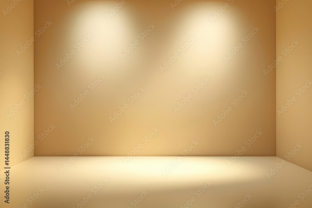 Poster matte beige background with soft glow and subtle vignette lighting