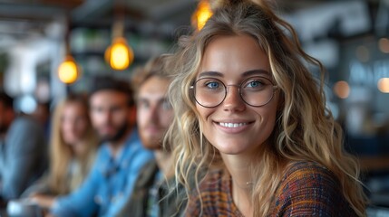 Futuristic digital marketing team exploring buyer personas to optimize SEM campaigns and create compelling content